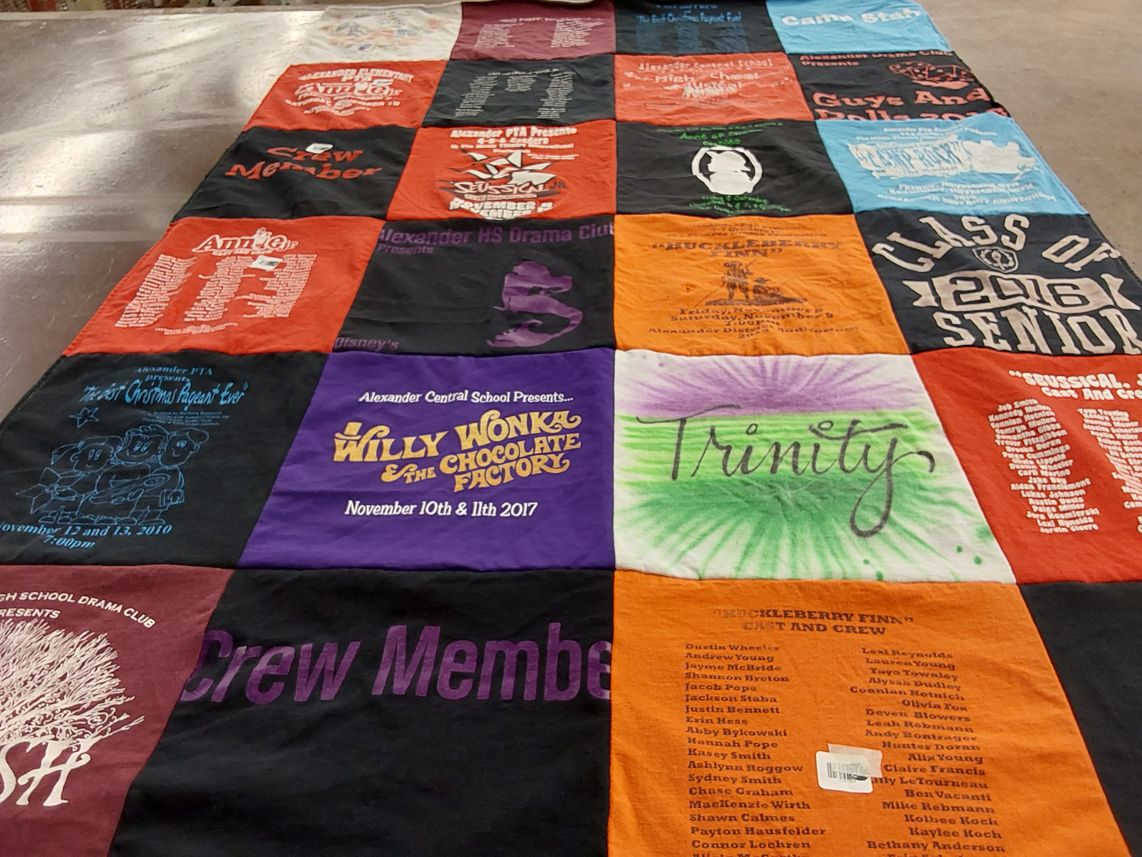 T-shirt quilt from alexander central school by Tracy from AL