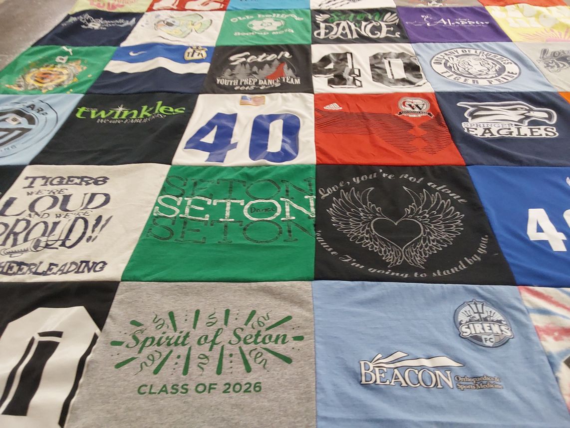 T-shirt quilt featuring sirens fc by Jessica from OH