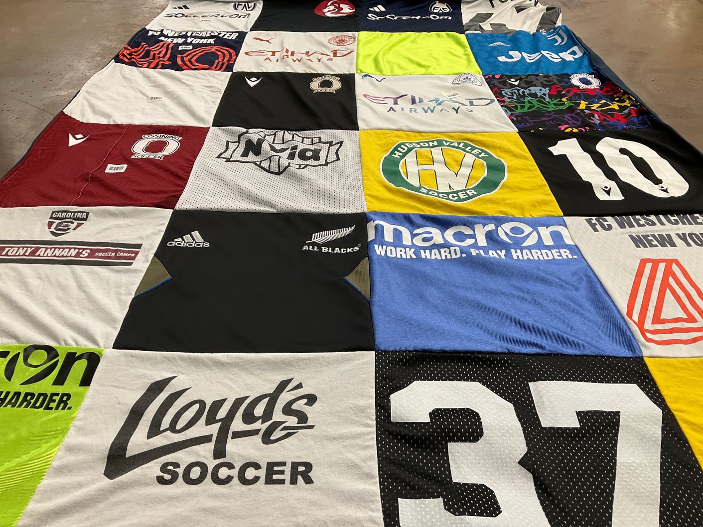 T-shirt quilt featuring fc westchester new york by Gavin Robinson from NY