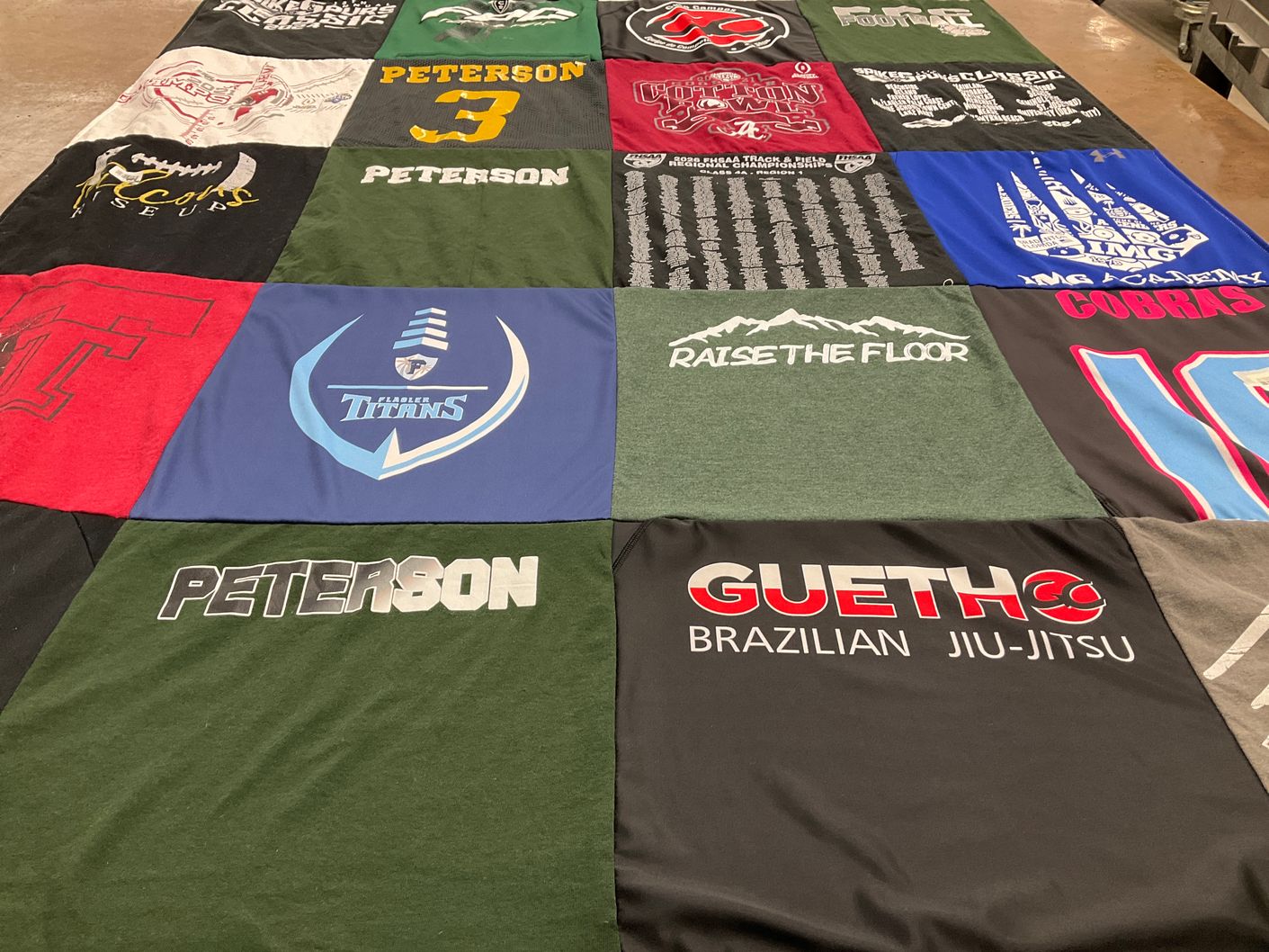 T-shirt quilt featuring florida titans by Candy from FL