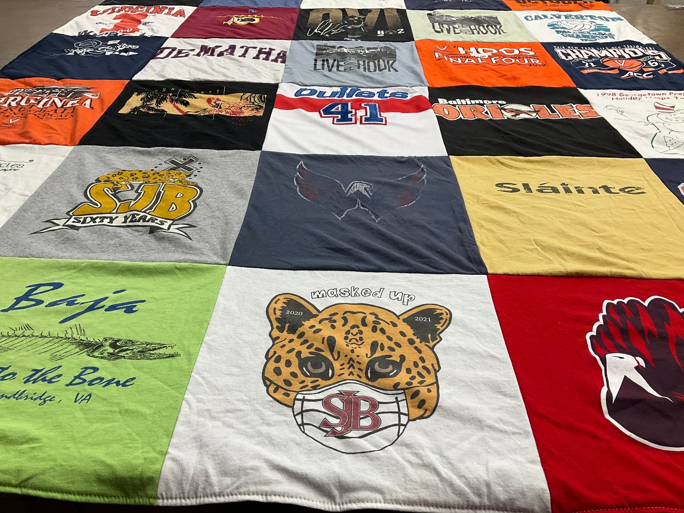 T-shirt quilt featuring baltimore orioles by lisa from MD