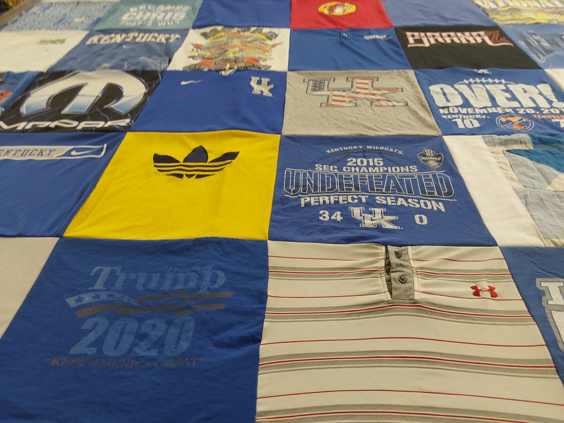 T-shirt quilt featuring kentucky wildcats by Stacey from VA