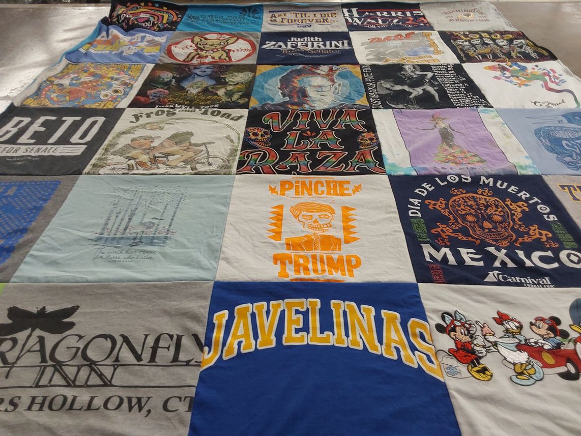 T-shirt quilt from javelina university by Lisa from TX