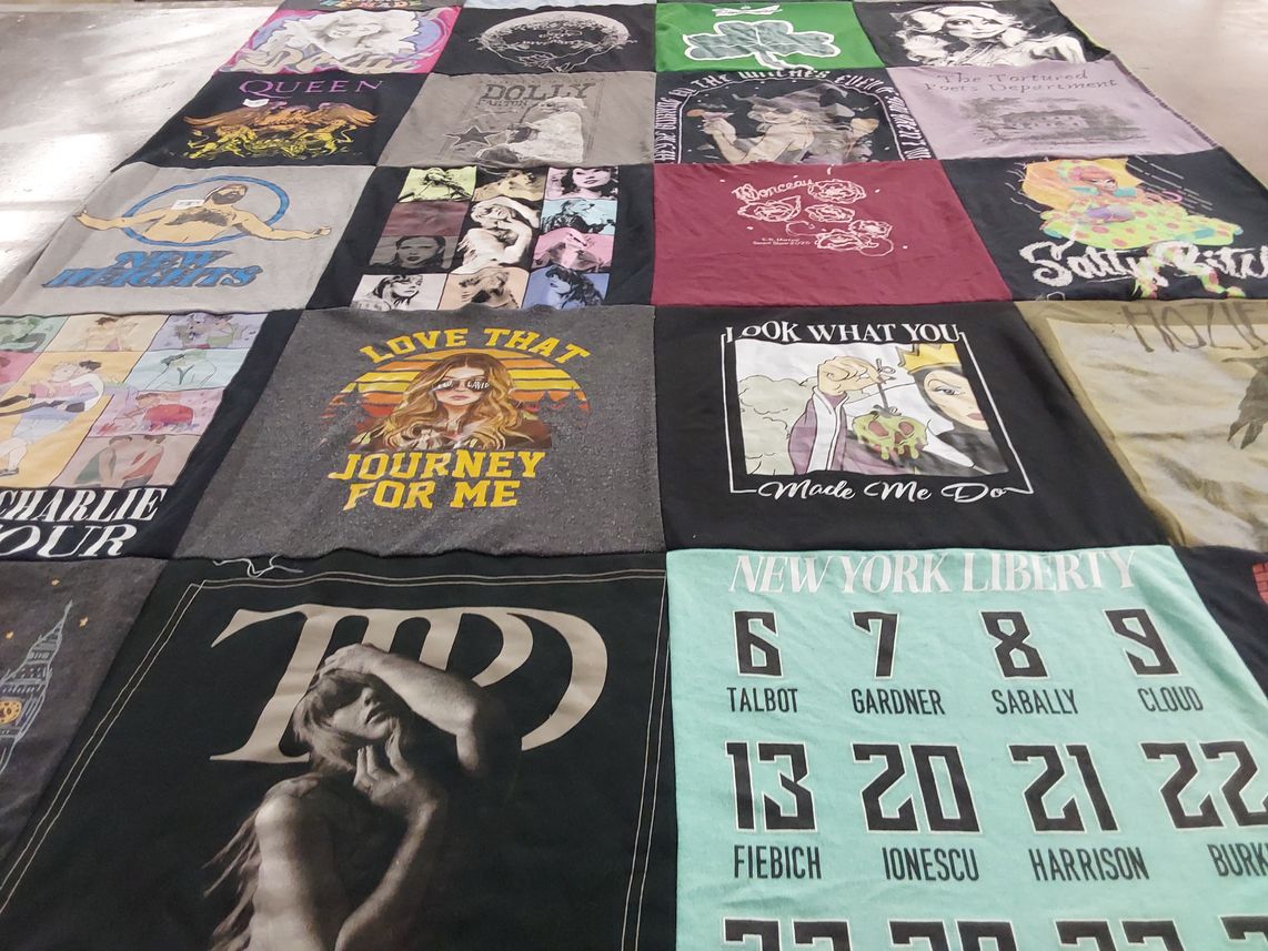 T-shirt quilt featuring new york liberty by Laura from NY