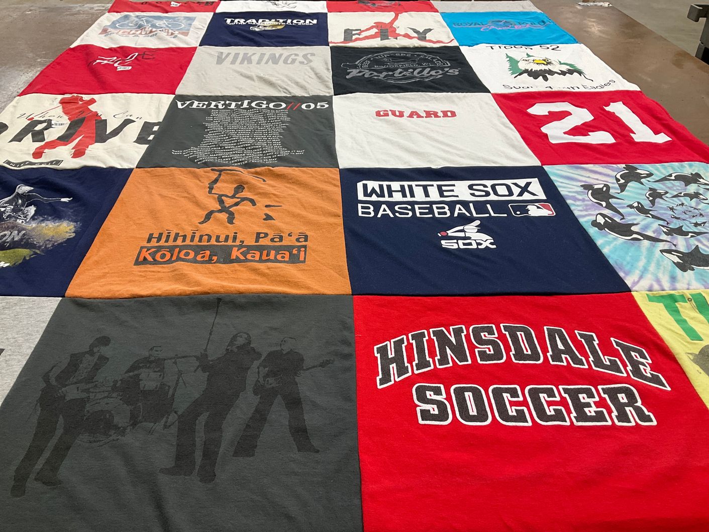 T-shirt quilt featuring chicago white sox by Jon from WI