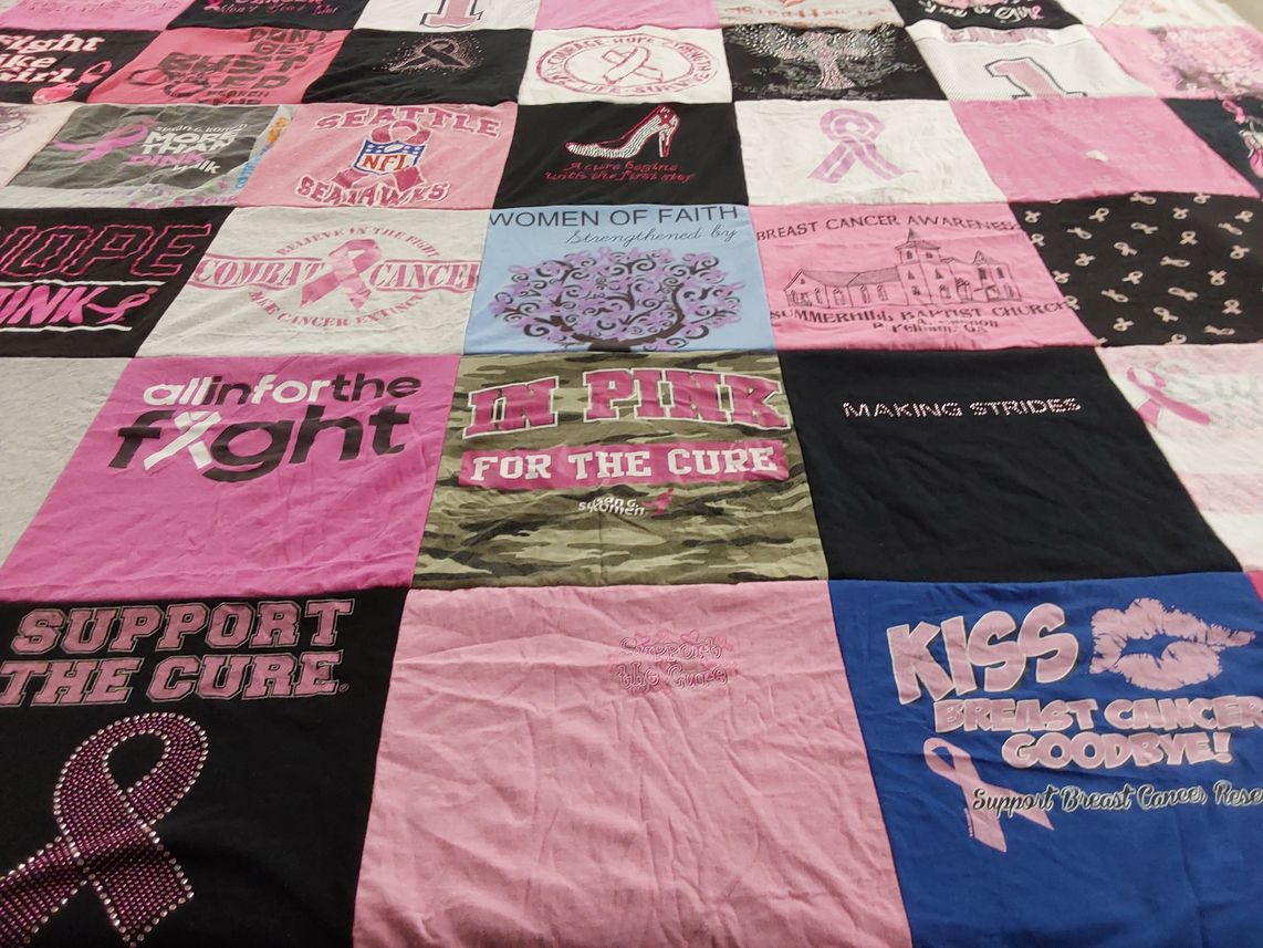 T-shirt quilt featuring seattle seahawks by Makesha from GA