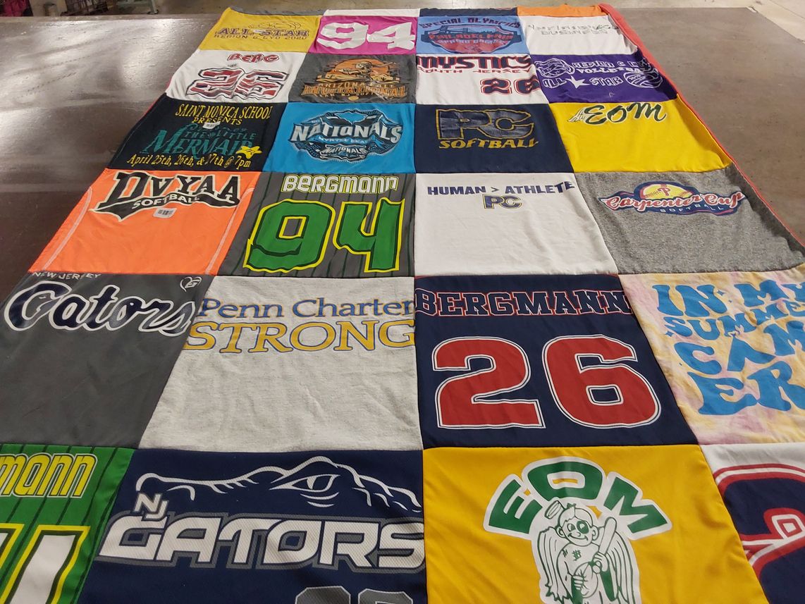T-shirt quilt featuring new jersey gators by Dawn from PA