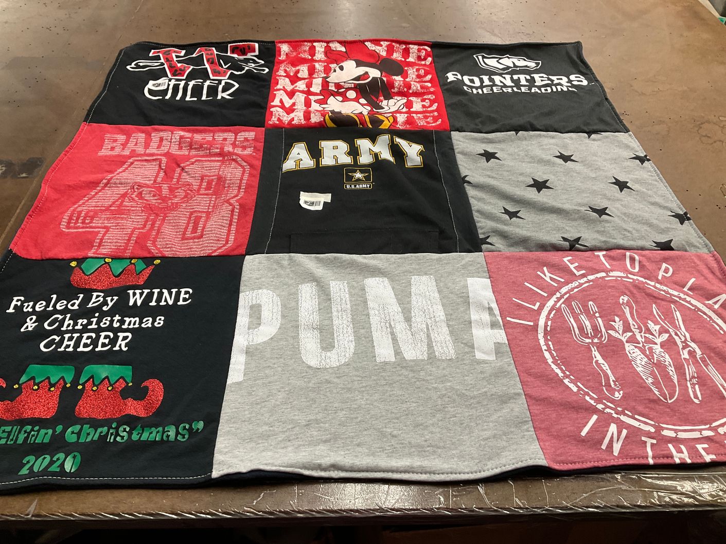 T-shirt quilt from university of wisconsin, university of wisconsin - stevens point by Morgan from WI