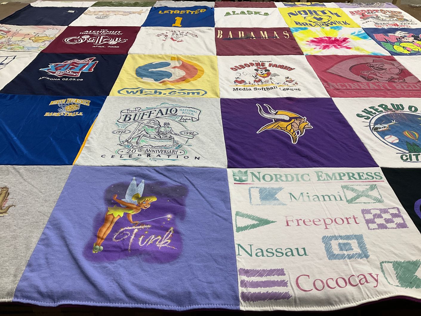 T-shirt quilt featuring buffalo viking by Tim from NJ
