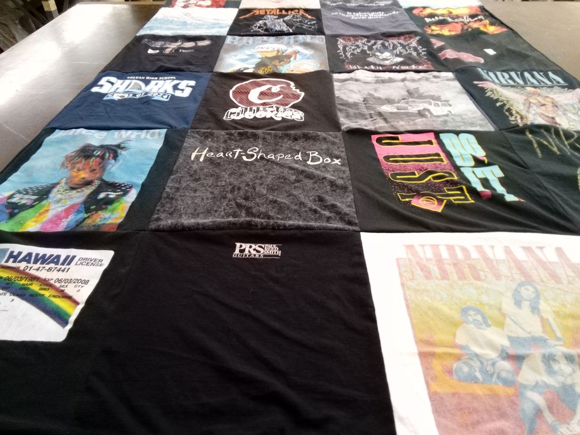 T-shirt quilt from ocean shore school by Tonya from VA