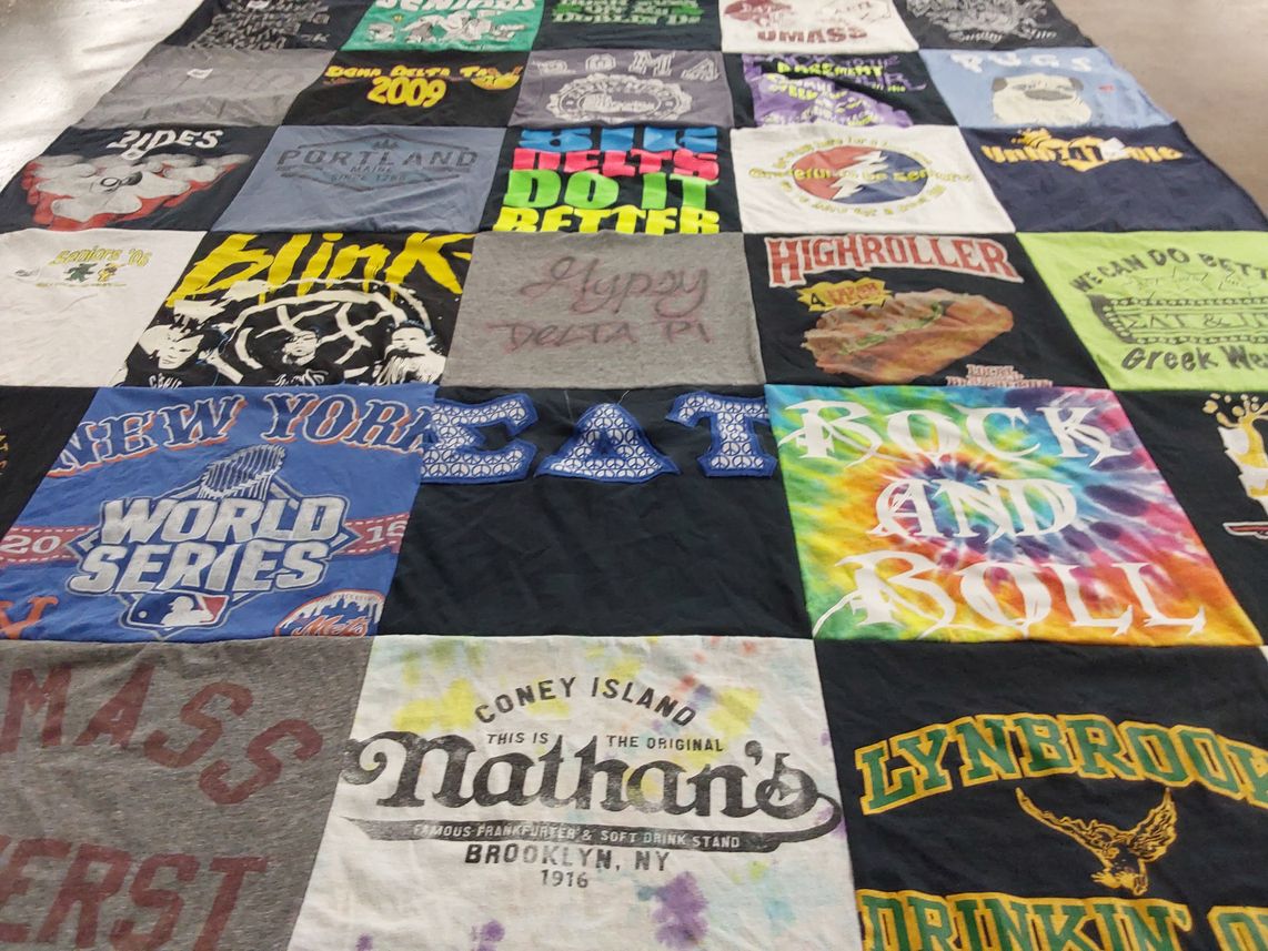 T-shirt quilt featuring new york mets by Carly from NY