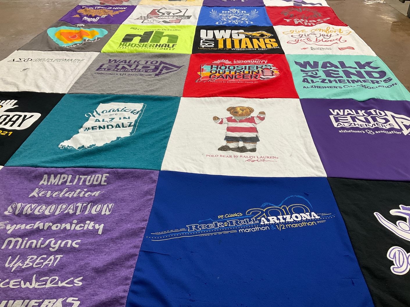 T-shirt quilt from university of wisconsin-green bay by Gerald from IN