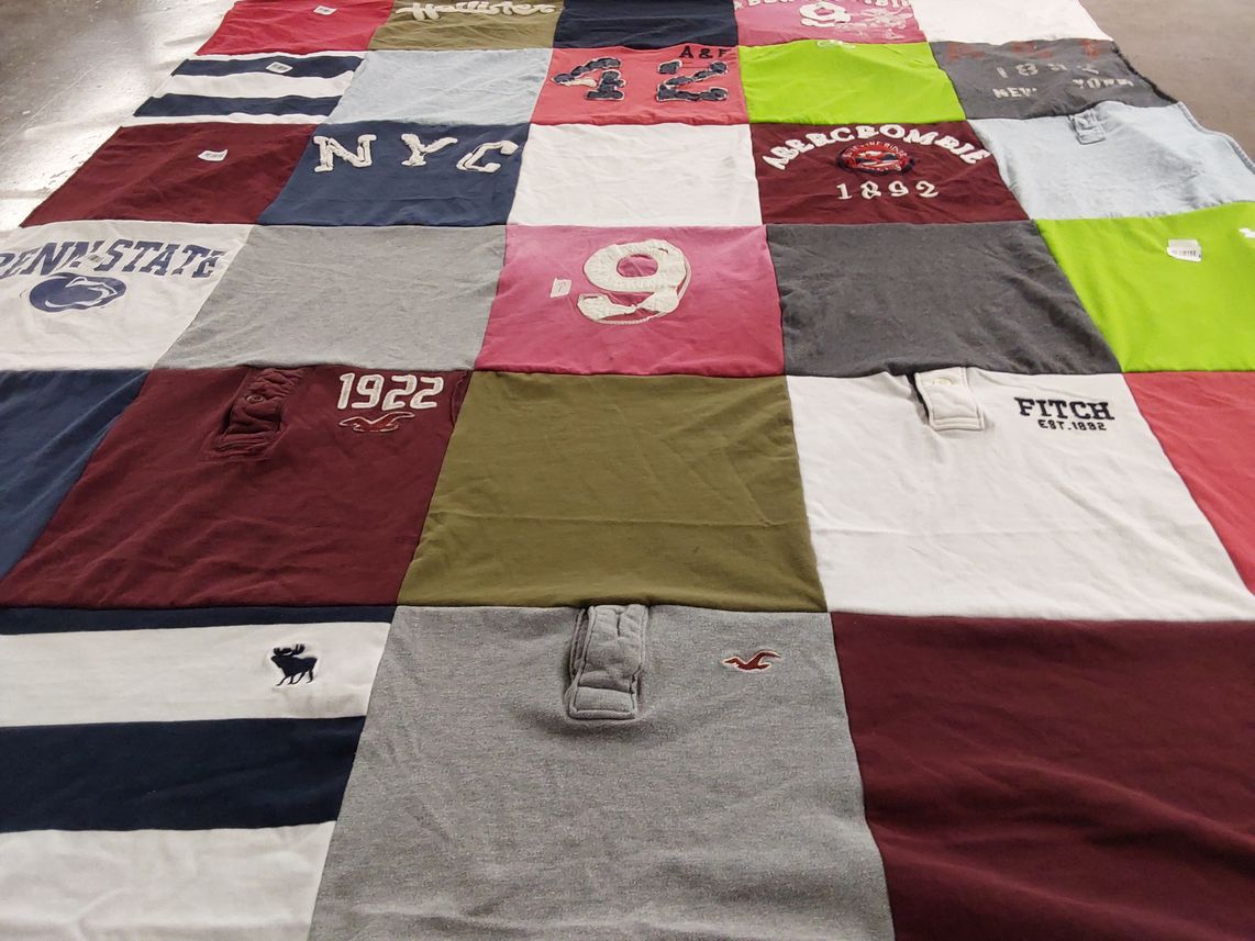 T-shirt quilt from pennsylvania state university by Constance J from OH