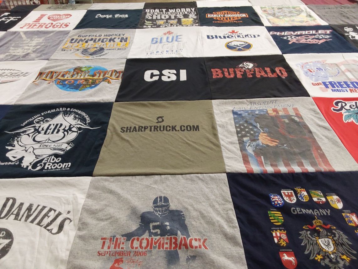 T-shirt quilt featuring buffalo sabres by James from NY