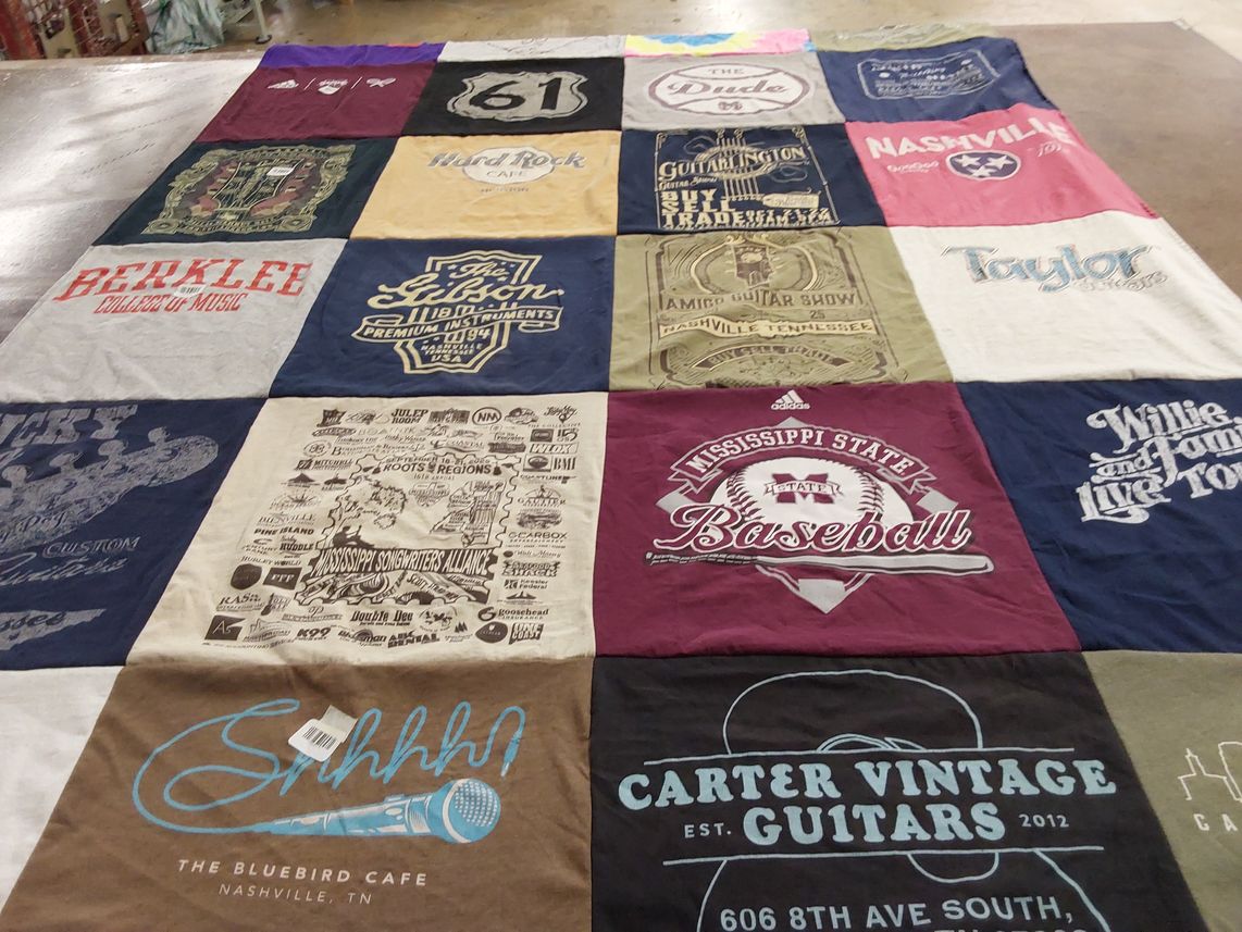 T-shirt quilt featuring mississippi state university baseball by James from FL