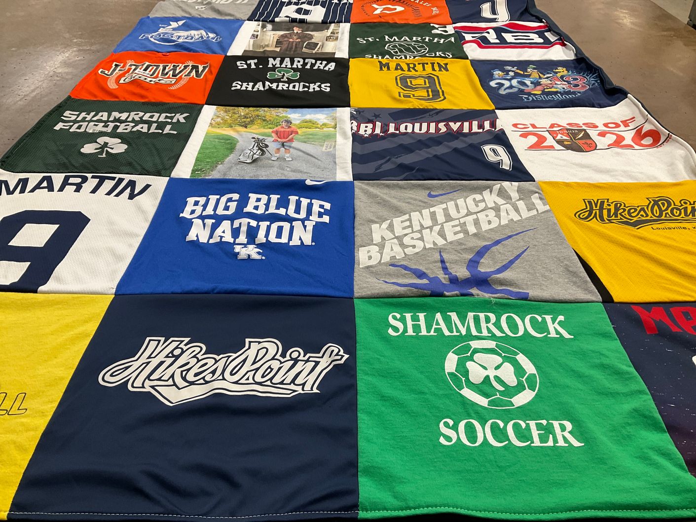 T-shirt quilt from university of kentucky by Marcie from KY