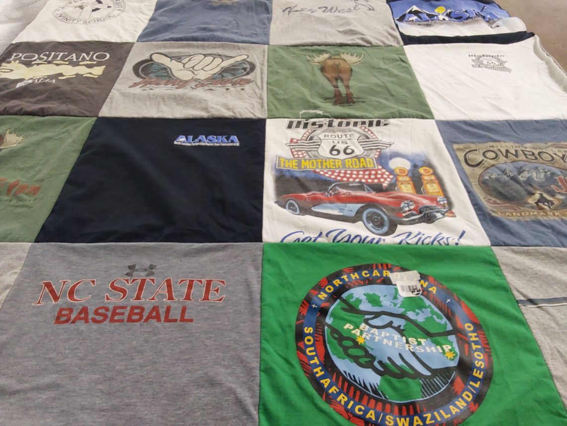 T-shirt quilt from north carolina state university by Julie from NC
