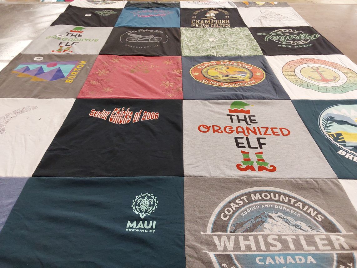 T-shirt quilt featuring boston celtics by Caitlin from FL