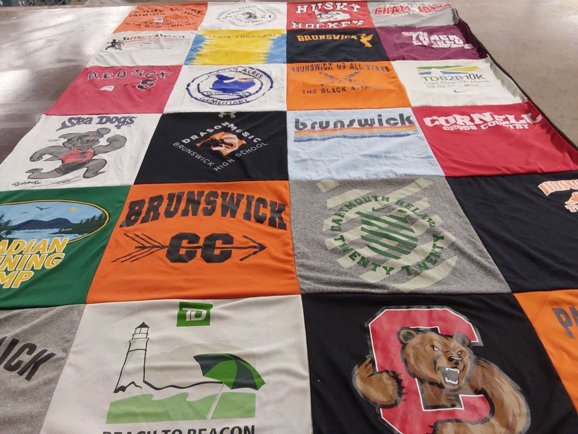 T-shirt quilt featuring red sox by Cynthia from ME