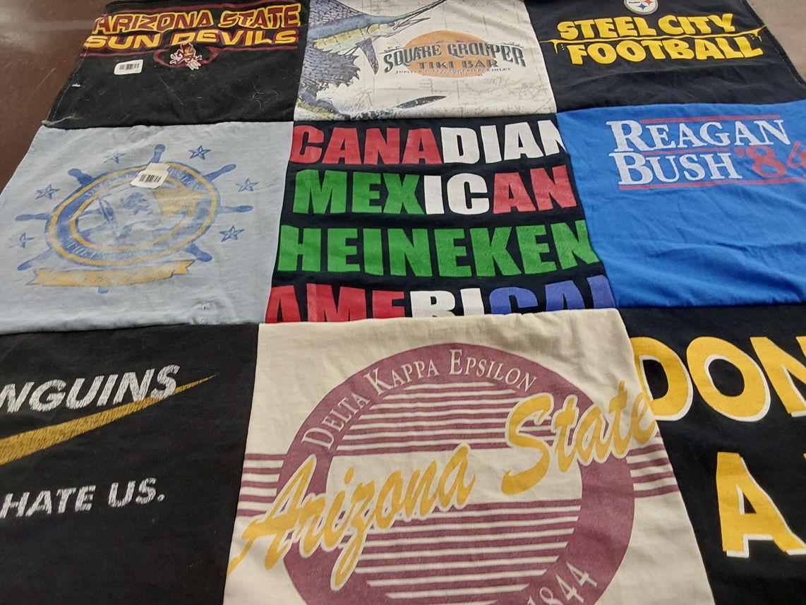 T-shirt quilt featuring arizona state sun devils by Catherine from FL