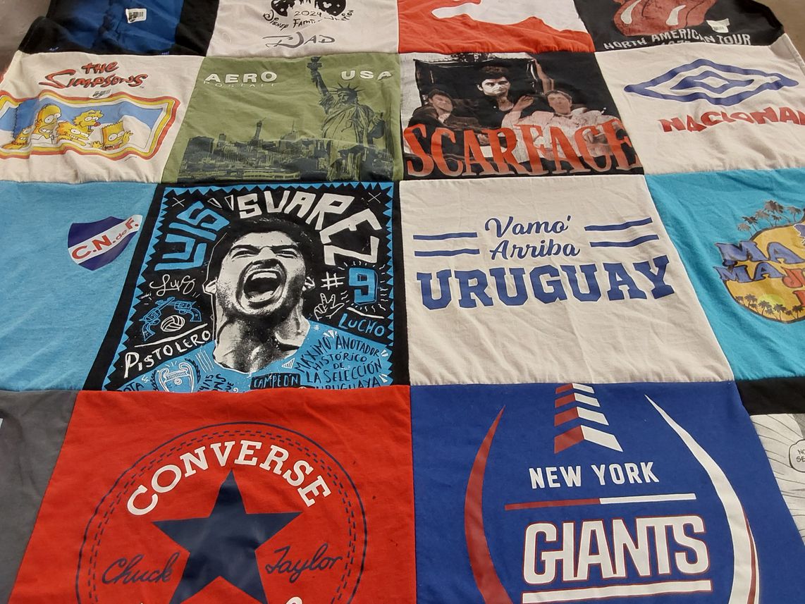 T-shirt quilt featuring new york giants by Eduardo from NJ