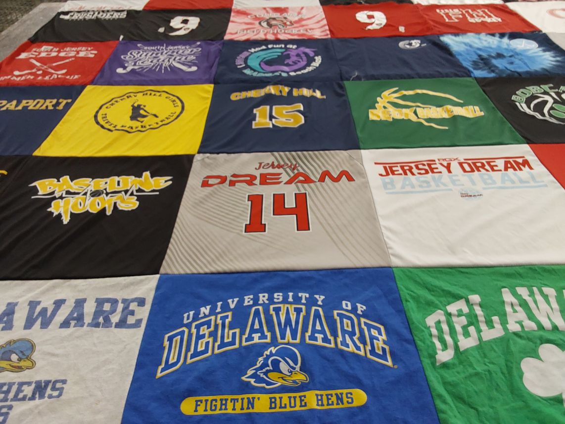 T-shirt quilt from university of delaware by Stephanie from NJ