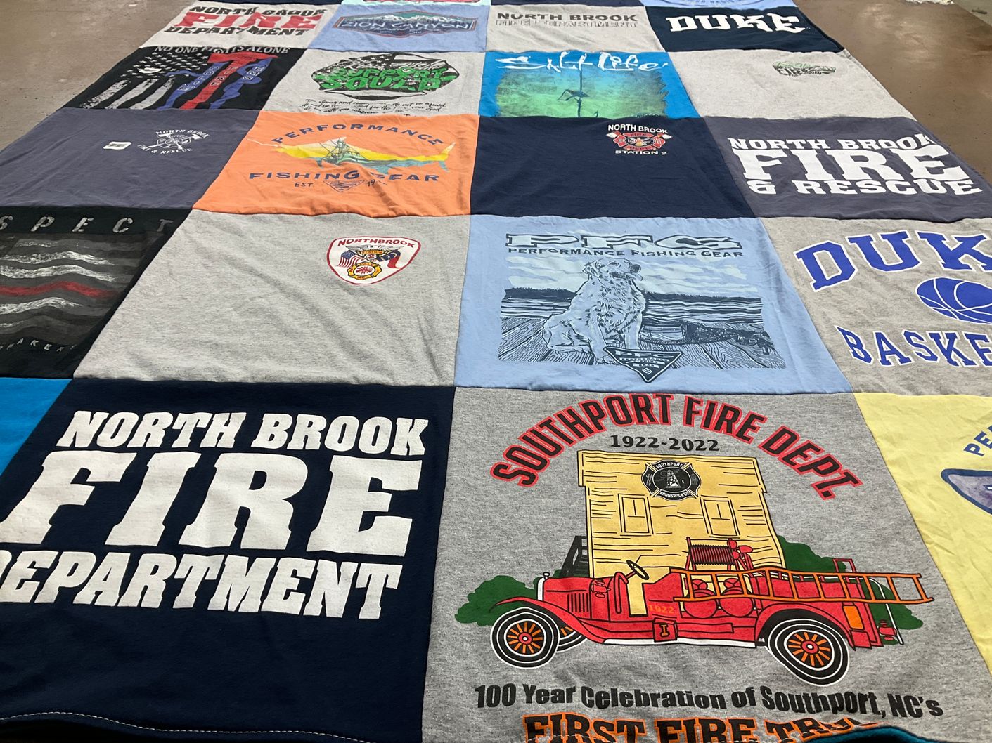 T-shirt quilt from duke university by Deanna from NC