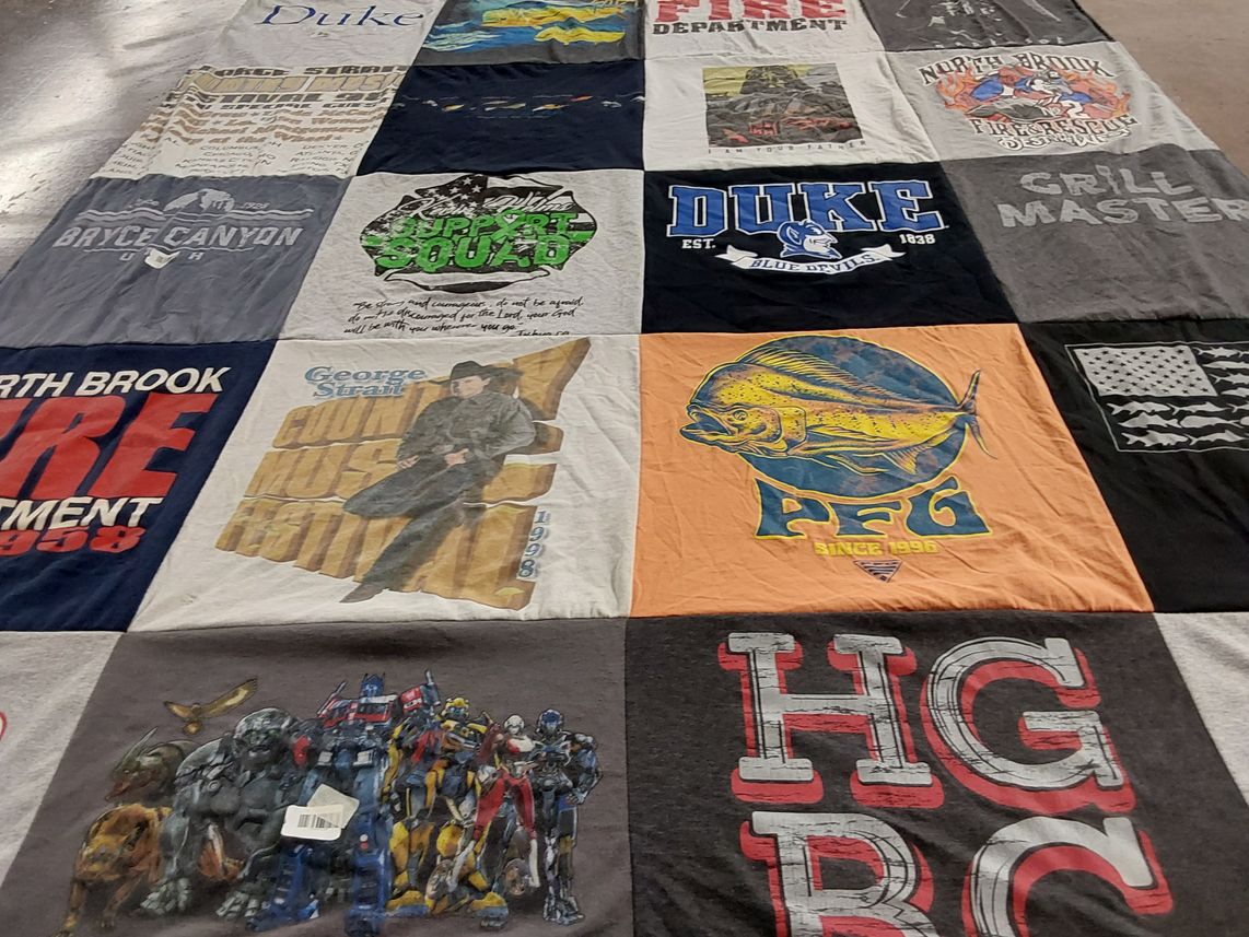 T-shirt quilt from duke university by Deanna from NC
