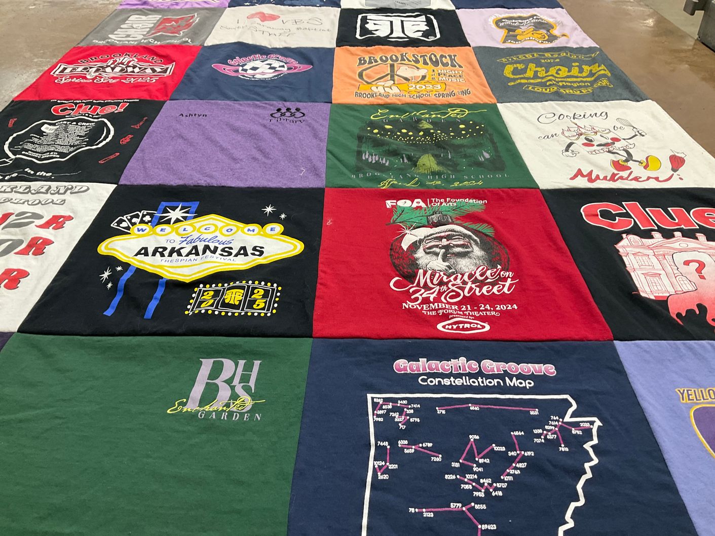 T-shirt quilt from brookland high school by Andrea from AR