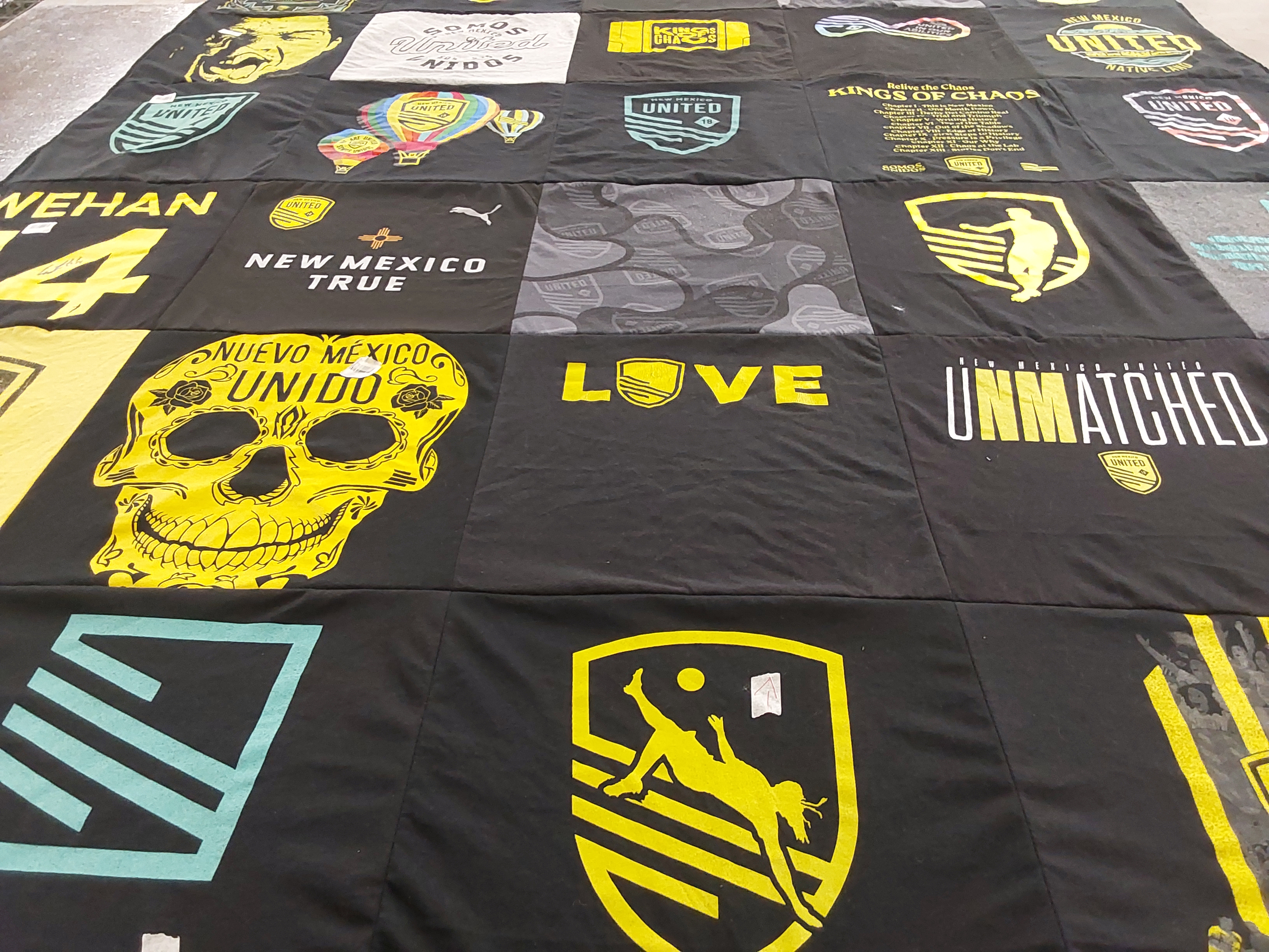 T-shirt quilt featuring new mexico united by Anthony from NM