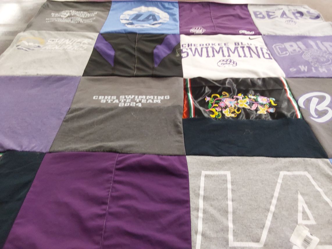 T-shirt quilt from cherokee high school by Cindy from GA