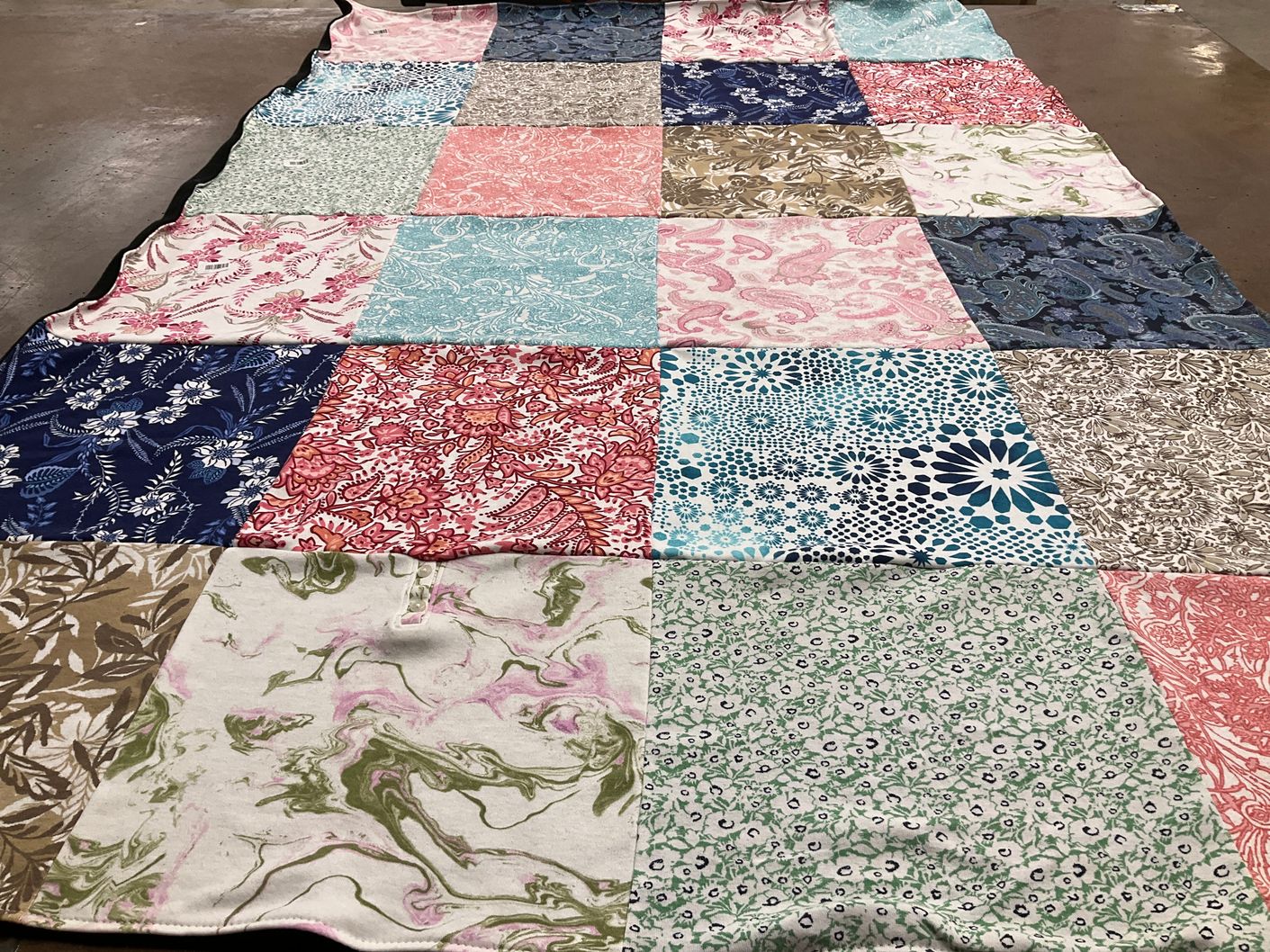 T-shirt quilt with sewing, quilting themes by Patricia from MA