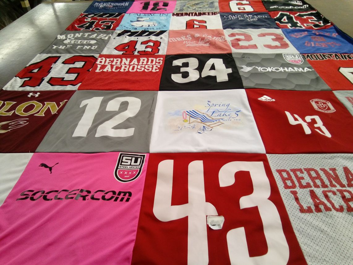 T-shirt quilt featuring bernad lacrosse by Brianna from NJ