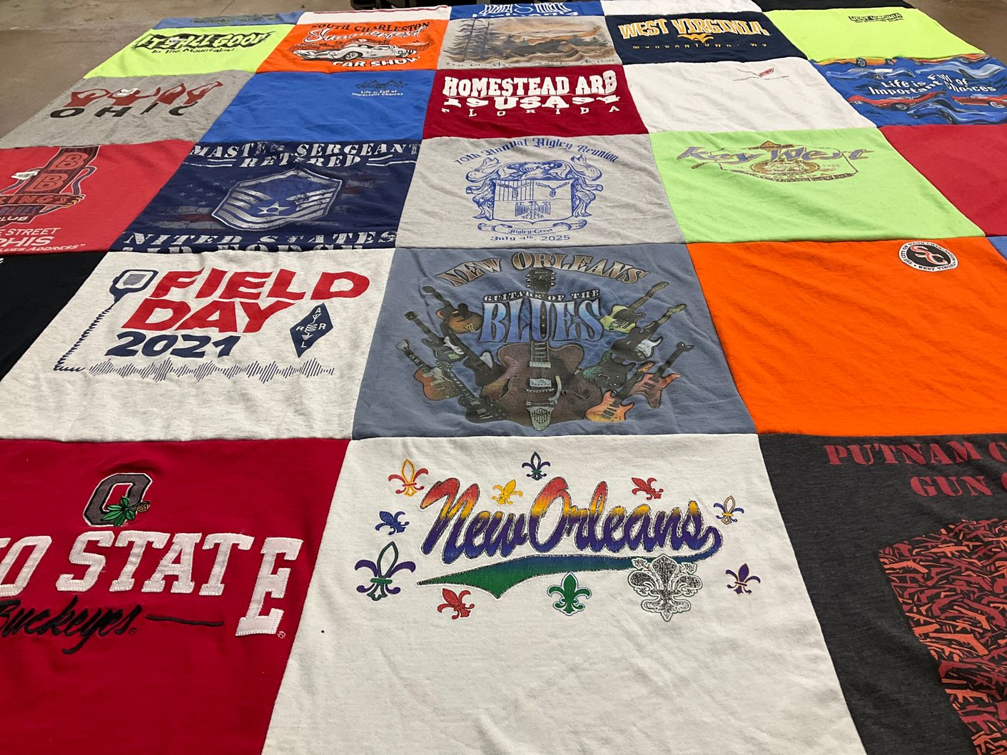 T-shirt quilt from ohio state university by Angela from WV