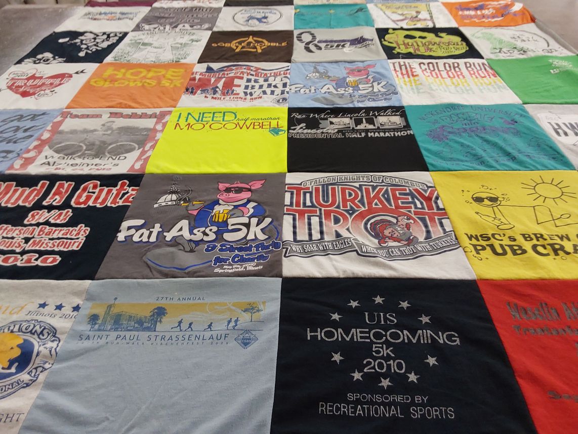 T-shirt quilt from university of illinois at springfield by Brian from IL