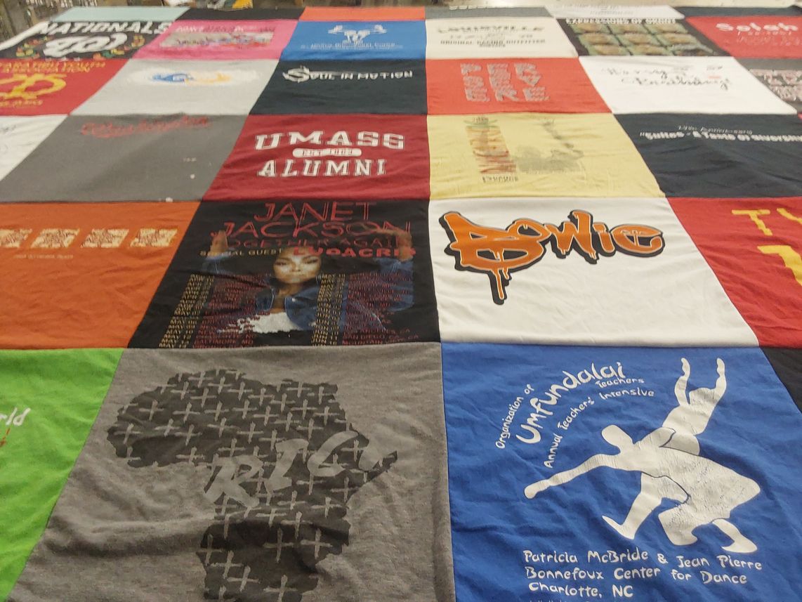 T-shirt quilt from university of massachusetts by Monique Newton from MD