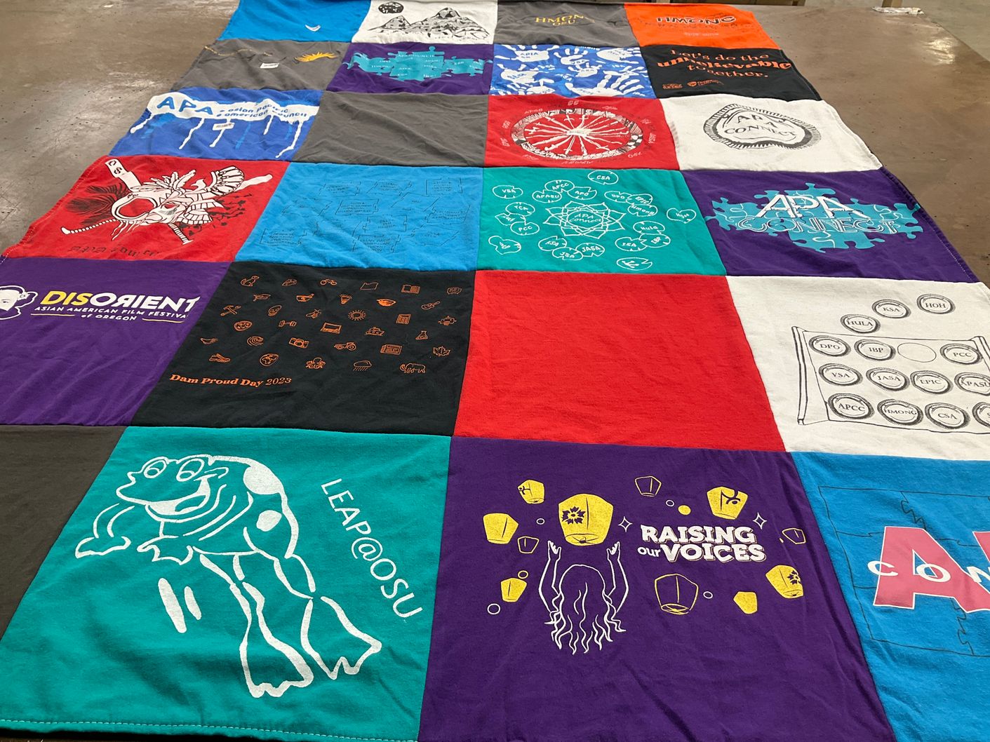 T-shirt quilt from oregon state university by Janet from OR
