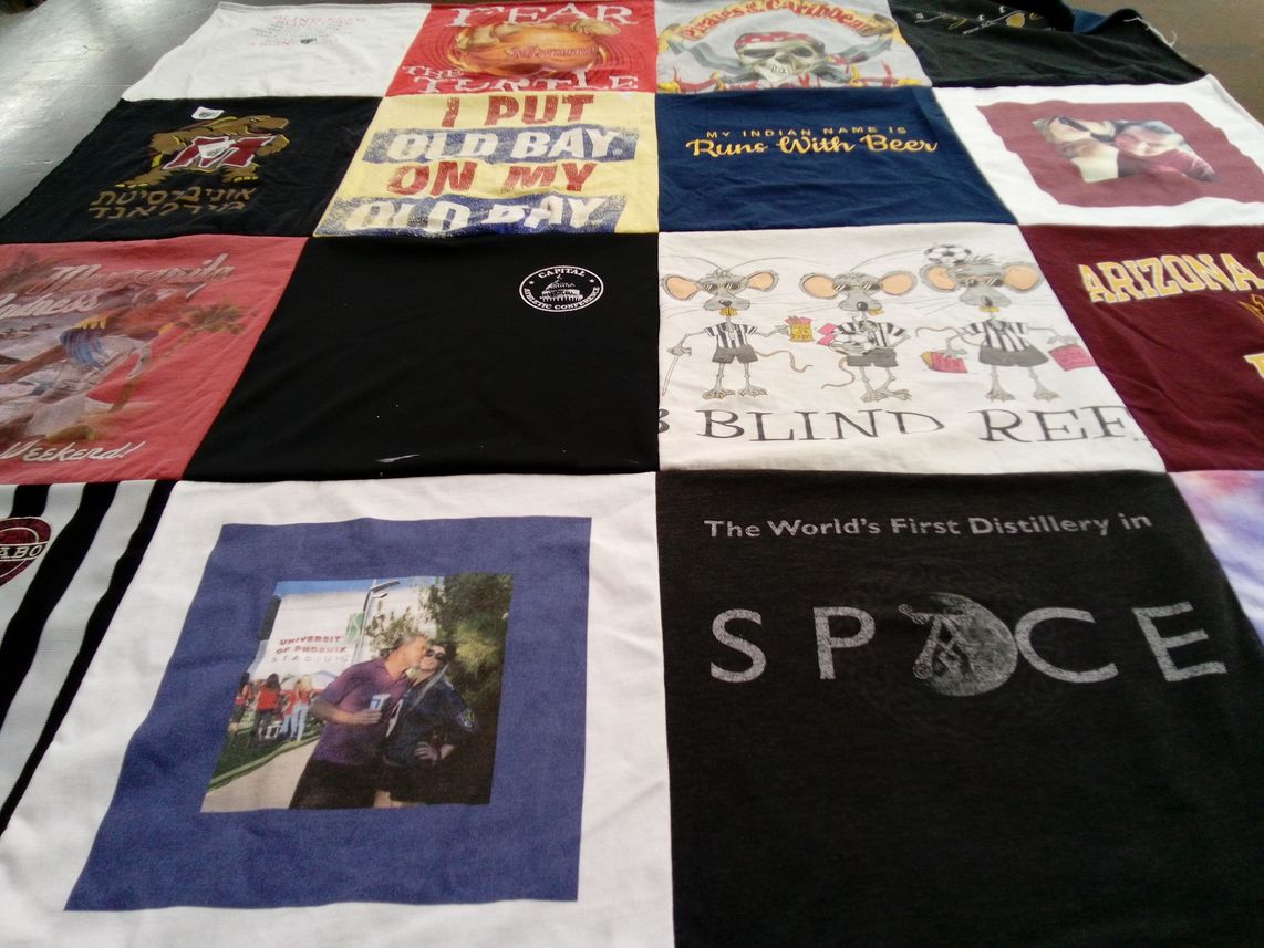 T-shirt quilt from arizona state university by wendy from FL