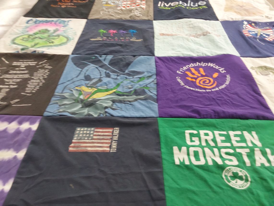 T-shirt quilt by Kira from MA
