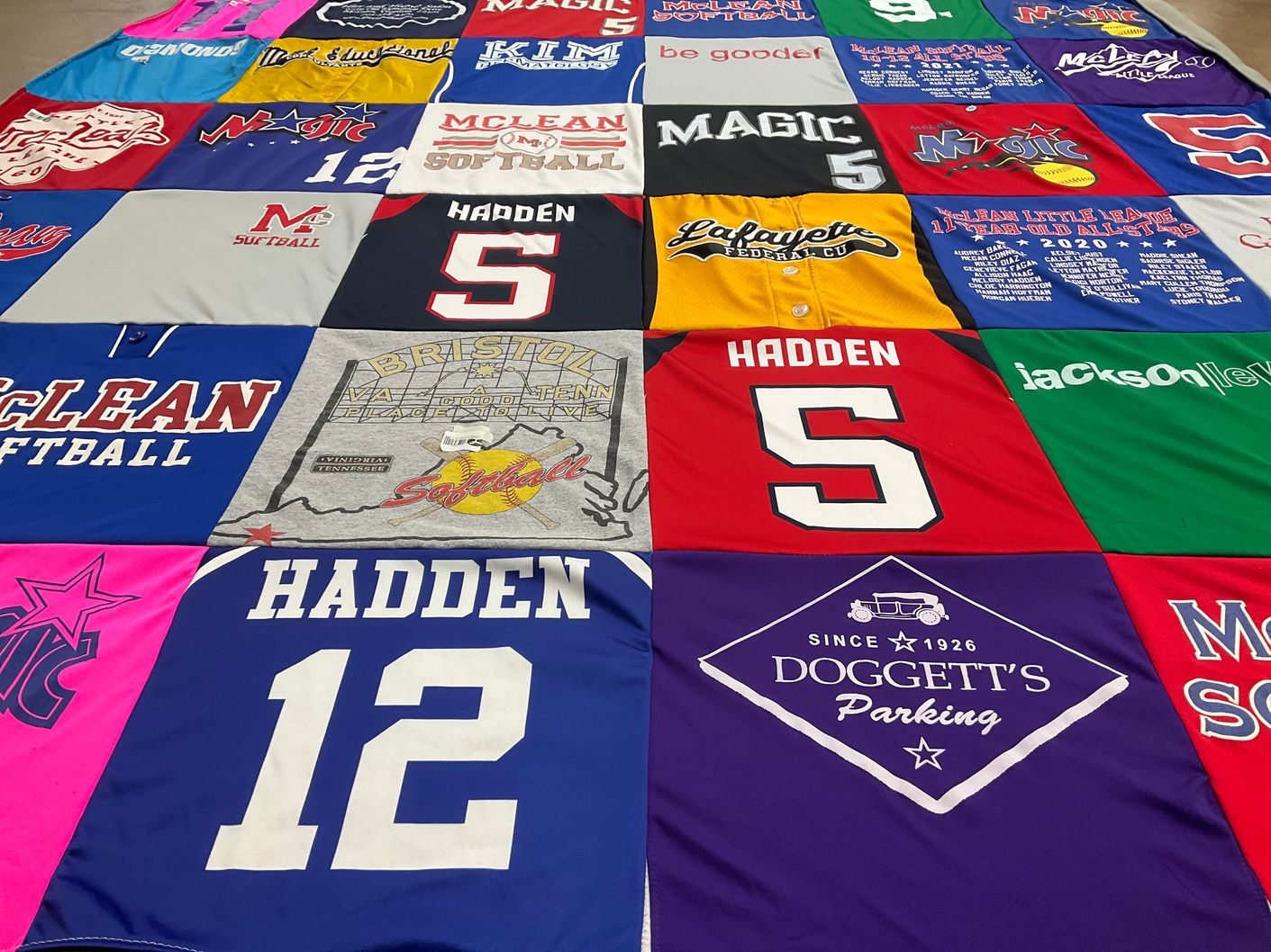 T-shirt quilt from mclean high school by SUZANNE from VA