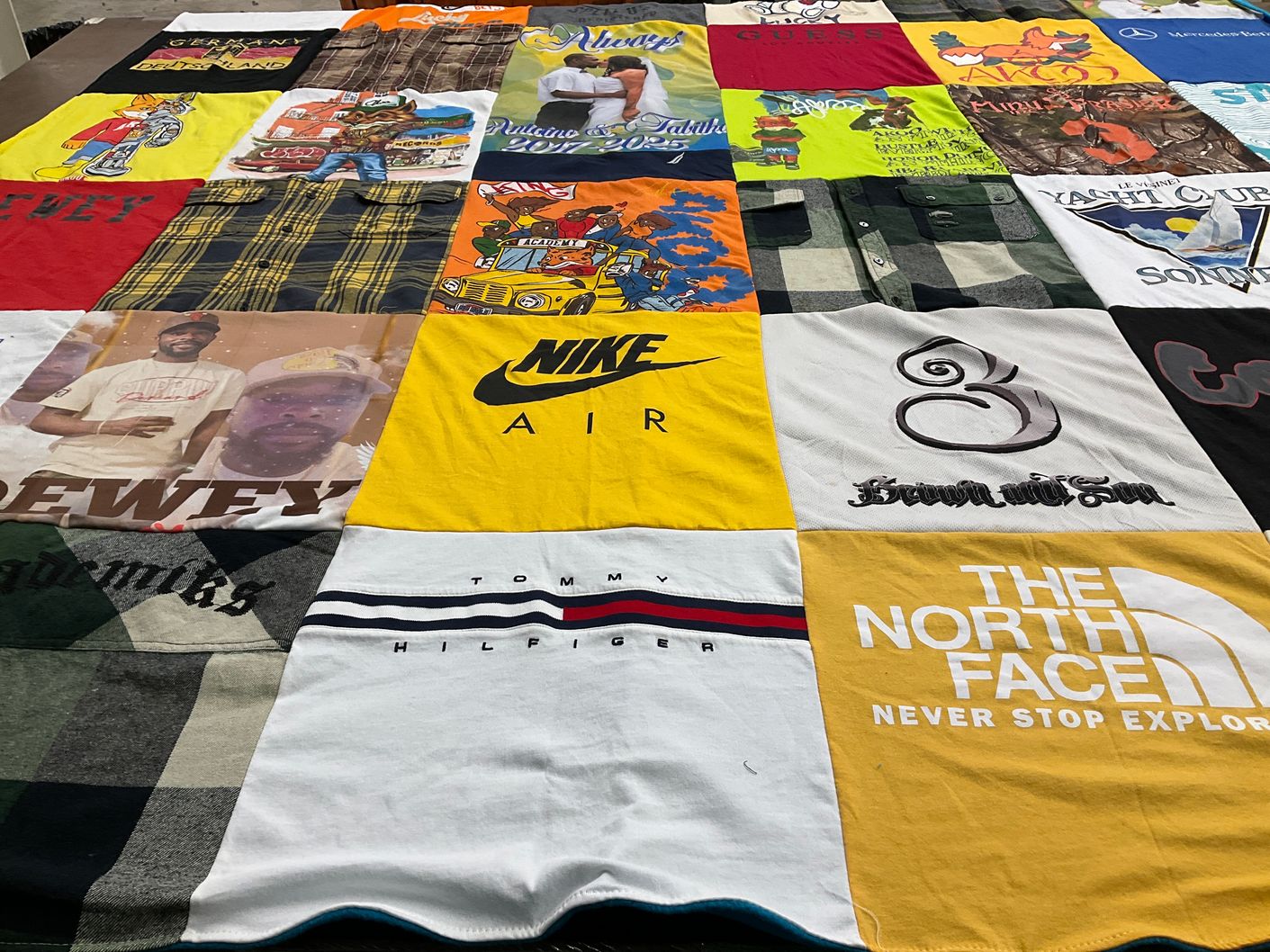 T-shirt quilt by Tabitha from SC