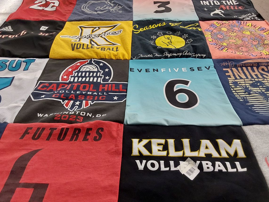 T-shirt quilt from kellam high school by jennifer from VA