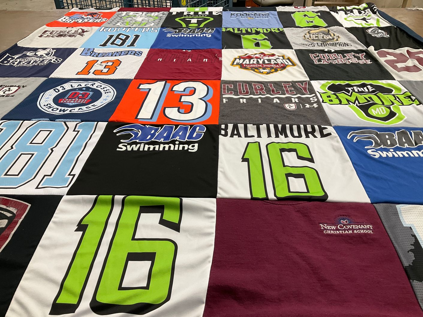 T-shirt quilt featuring koopers, baac by Shelby from MD