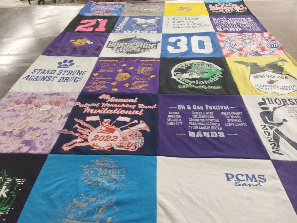 T-shirt quilt from st. marys university by Erica from WV