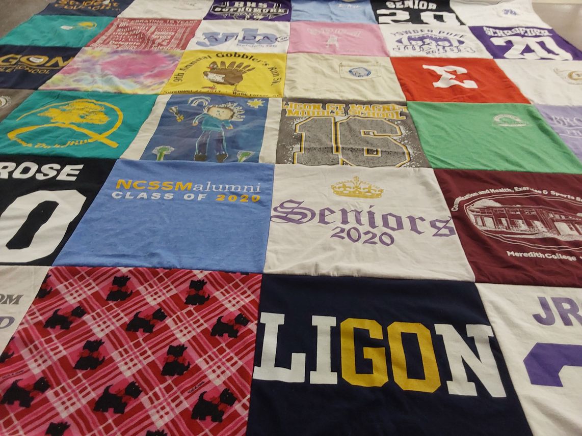 T-shirt quilt featuring gobblers by Amy from NC