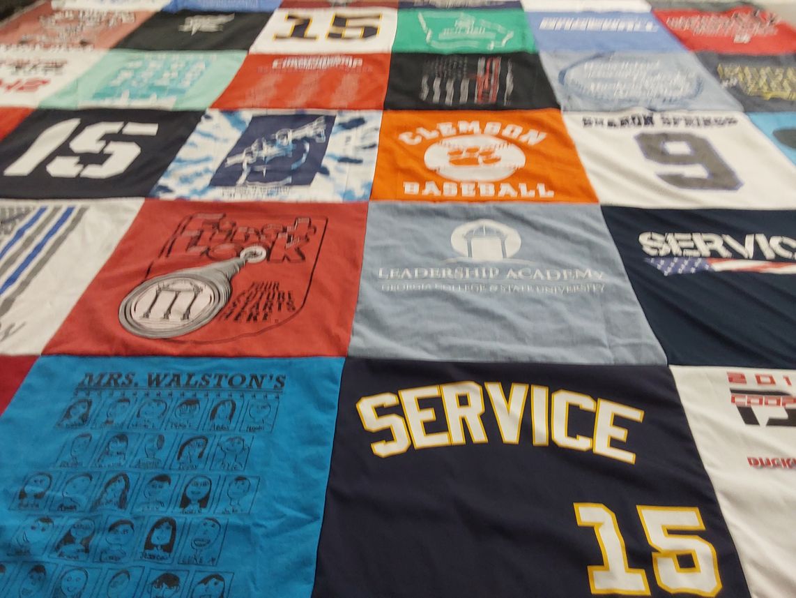 T-shirt quilt from clemson university by Sheri from GA