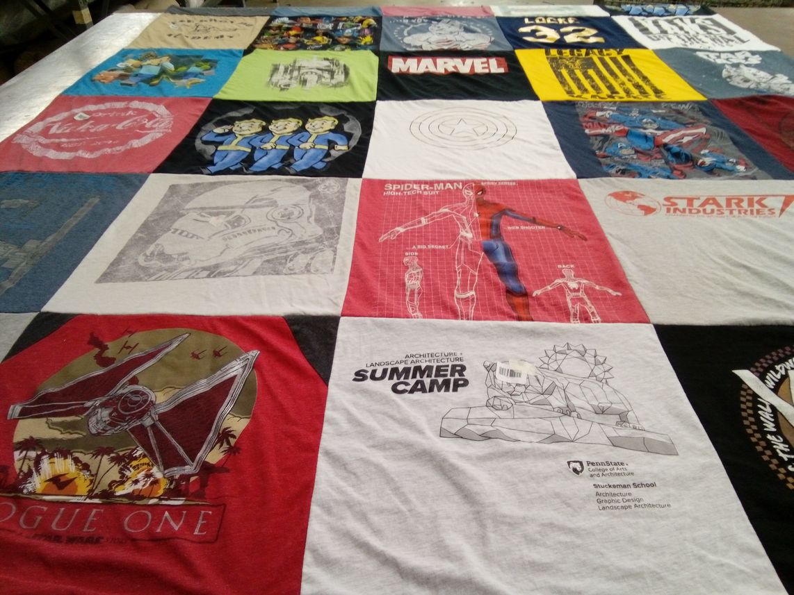 T-shirt quilt from penn state university by Heather from PA