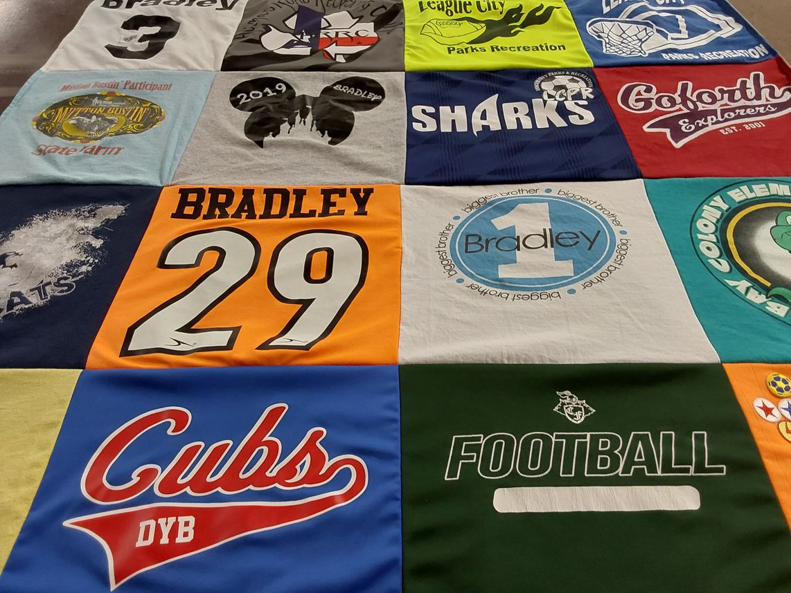 T-shirt quilt by Michelle from TX
