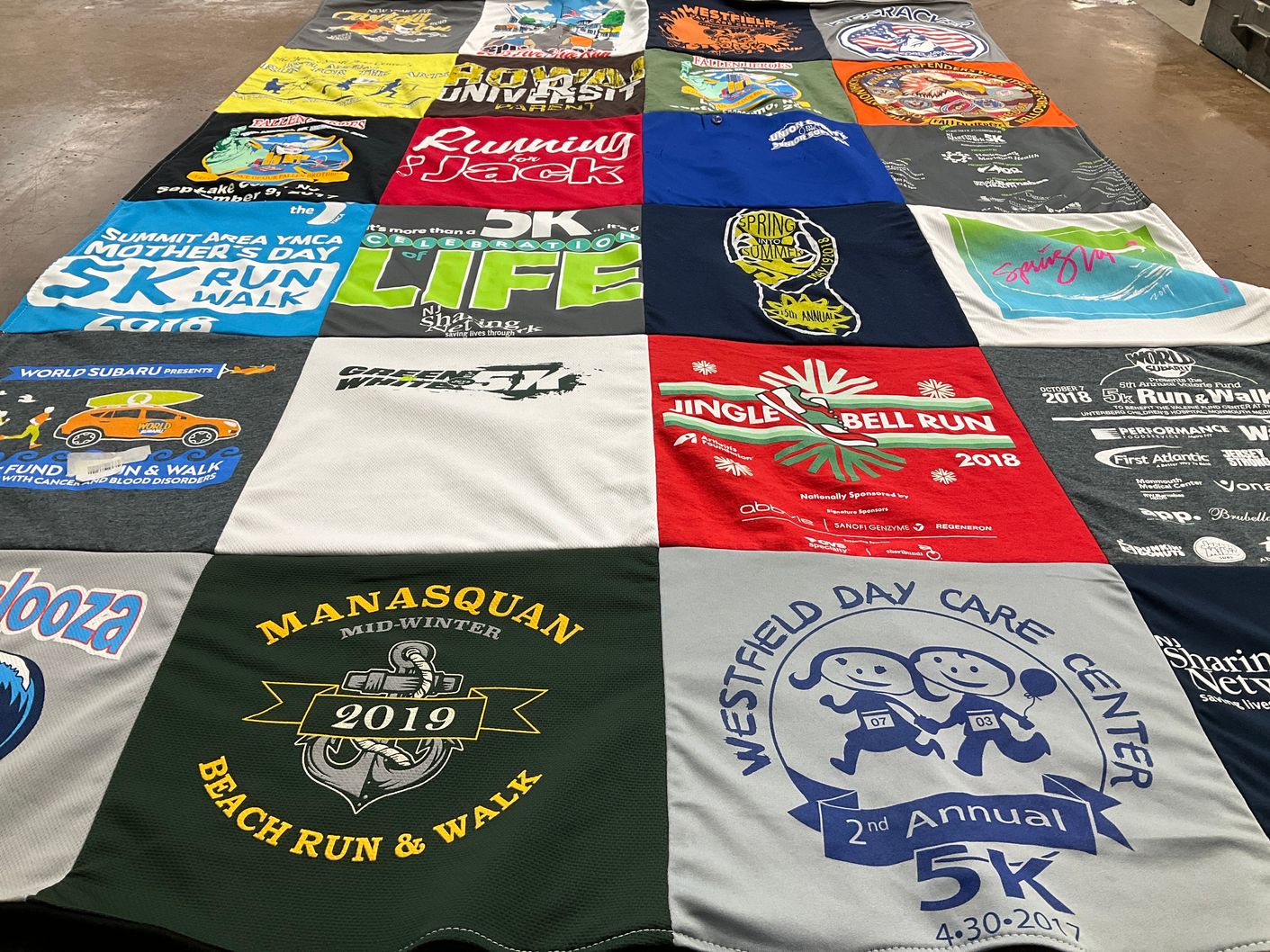 T-shirt quilt from james madison university by Rose from NJ