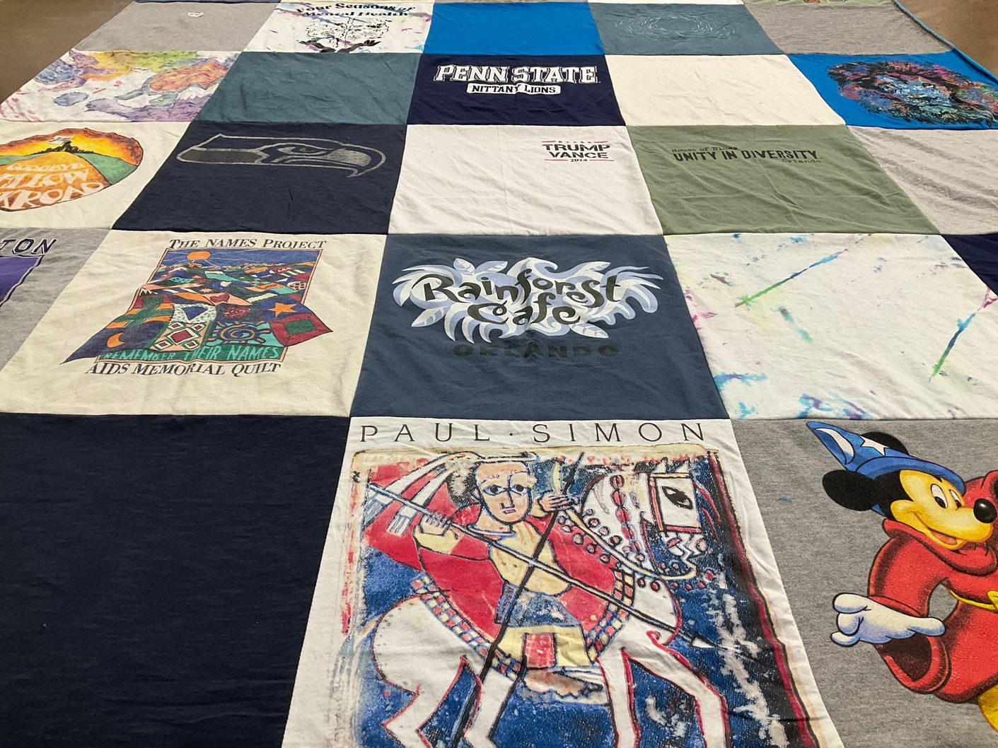 T-shirt quilt from pennsylvania state university by Christine from WA